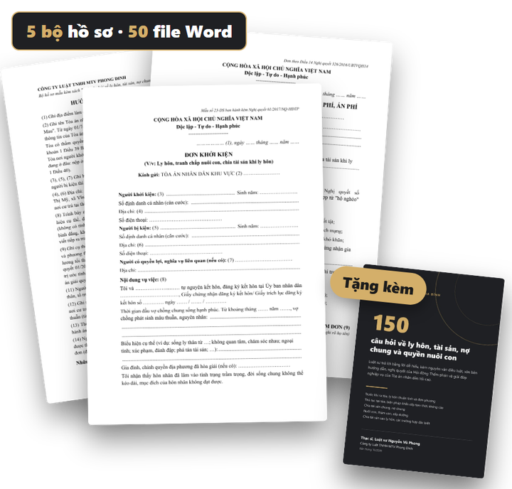 5 bộ hồ sơ mẫu Word và cẩm nang 150 câu hỏi tặng kèm